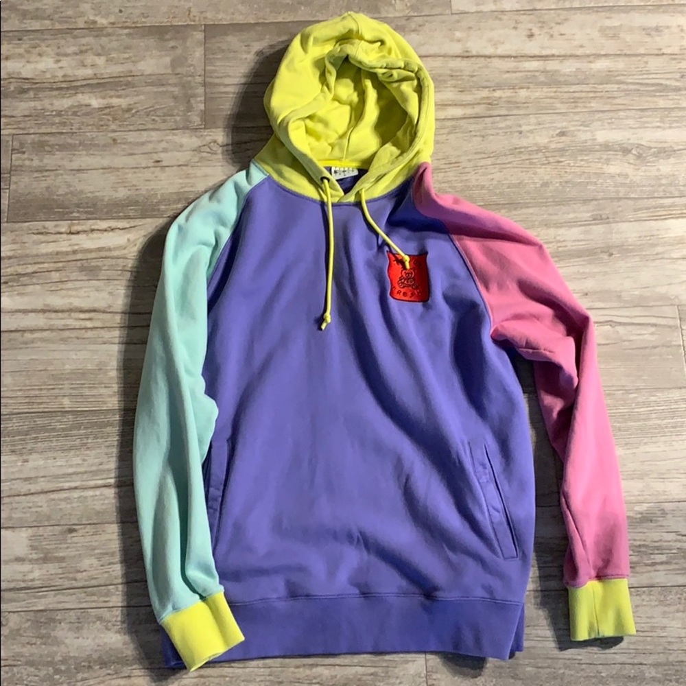 Teddy Fresh Color Block Hoodies XL